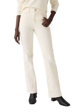 Levi's High Rise Boot Corduroy Jean Off White